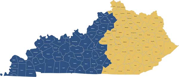 Kentucky map