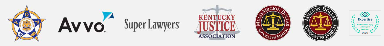 FOP | Avvo | Super Lawyers | Kentucky Justice Association | Multi-Million Dollar Advocates Forum | Million Dollar Advocates Forum | Expertise Best Personal Injury Attorneys in Lexington 2020